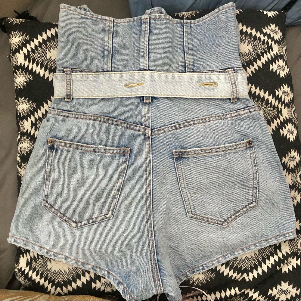 Miss Sixty y2k 00s high rise cotton jean short 24 - Picture 2 of 4